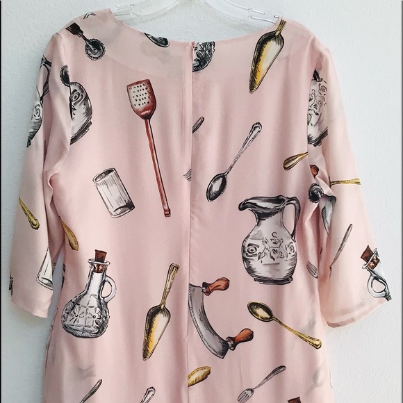 DAILY DEAL! Fabulous ITALIAN Designer STYLE Novelty Sicilian Kitchen Print DRESS - Picture 12 of 16